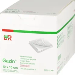 GAZIN Mullkomp.10x10 cm steril 12fach groß 20X5 St