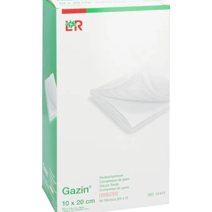 GAZIN Mullkomp.10x20 cm steril 8fach 25X2 St