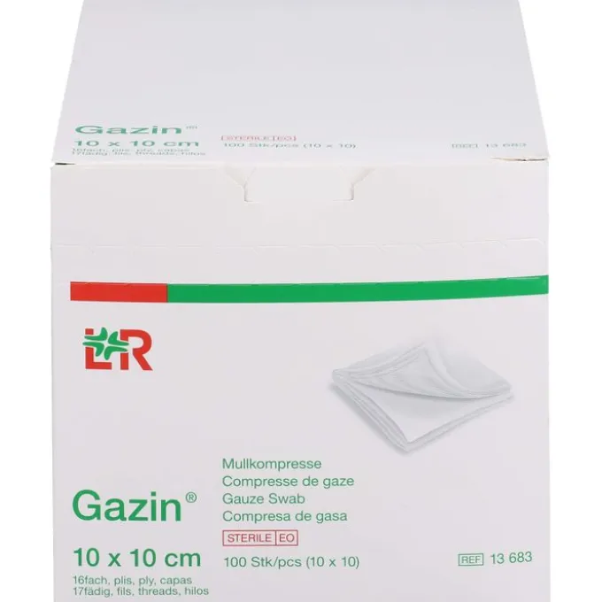 GAZIN Mullkomp.10x10 cm steril 16fach 10X10 St