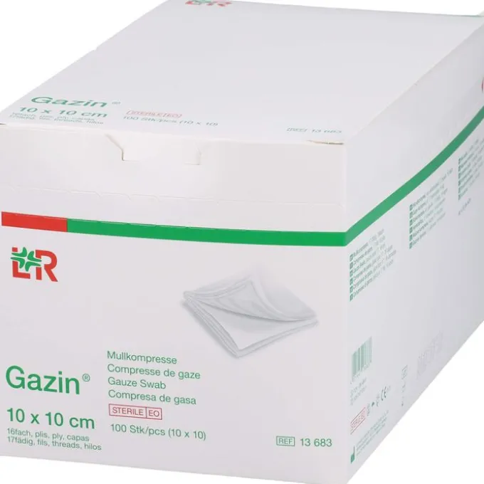 GAZIN Mullkomp.10x10 cm steril 16fach 10X10 St