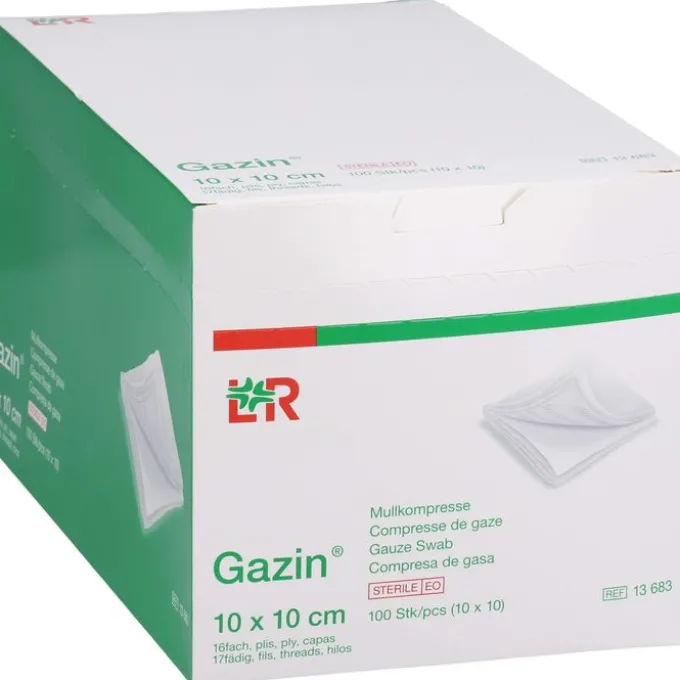 GAZIN Mullkomp.10x10 cm steril 16fach 10X10 St
