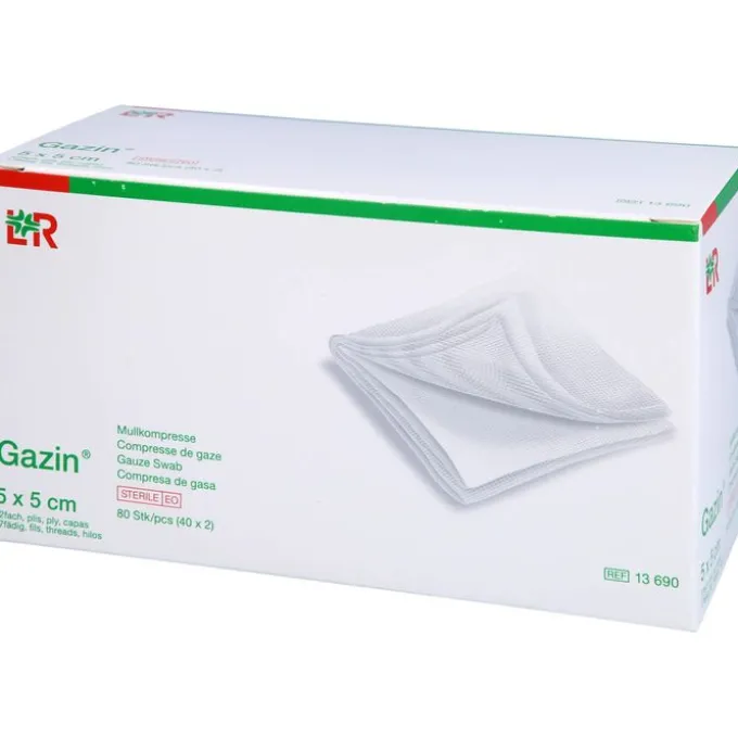 GAZIN Mullkomp.5x5 cm steril 12fach 40X2 St