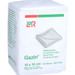GAZIN Mullkomp.10x10 cm unsteril 8fach Op 100 St