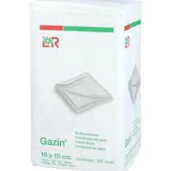 GAZIN Mullkomp.10x10 cm unsteril 12fach Op 100 St