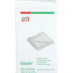 GAZIN Mullkomp.10x10 cm unsteril 12fach Op 100 St