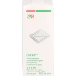GAZIN Mullkomp.5x5 cm unsteril 8fach Op 100 St