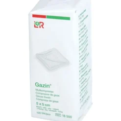 GAZIN Mullkomp.5x5 cm unsteril 8fach Op 100 St
