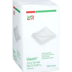 GAZIN Mullkomp.7,5x7,5 cm unsteril 8fach Op 100 St