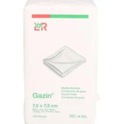 GAZIN Mullkomp.7,5x7,5 cm unsteril 8fach Op 100 St
