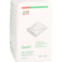 GAZIN Mullkomp.7,5x7,5 cm unsteril 8fach Op 100 St