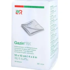 GAZIN Mullkomp.10x10 cm unsteril 12fach RK 100 St