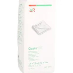 GAZIN Mullkomp.7,5x7,5 cm unsteril 12fach RK 100 St