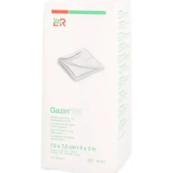 GAZIN Mullkomp.7,5x7,5 cm unsteril 12fach RK 100 St