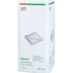 GAZIN Mullkomp.7,5x7,5 cm unsteril 12fach Op 100 St