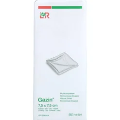 GAZIN Mullkomp.7,5x7,5 cm unsteril 12fach Op 100 St