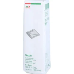 GAZIN Mullkomp.5x5 cm unsteril 12fach Op 100 St