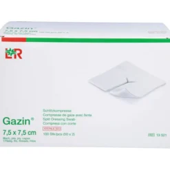 GAZIN Schlitzkompressen 7,5x7,5 cm steril 8fach 50X2 St
