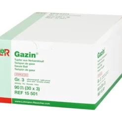 GAZIN Tupfer pflaumengroß steril Gr.3 20fädig 30X3 St