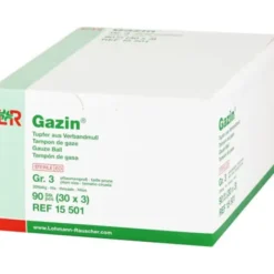 GAZIN Tupfer pflaumengroß steril Gr.3 20fädig 30X3 St