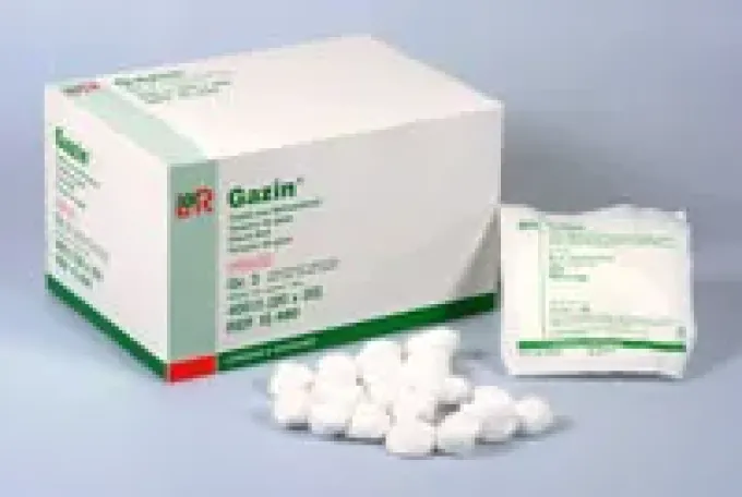 GAZIN Tupfer pflaumengr.steril o.RK a.Verbandmull 20X20 St