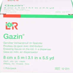GAZIN Verbandmull 8 cmx5 m 4fach gerollt 1 St