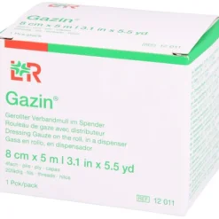 GAZIN Verbandmull 8 cmx5 m 4fach gerollt 1 St