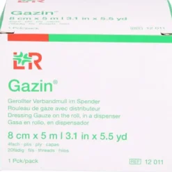 GAZIN Verbandmull 8 cmx5 m 4fach gerollt 1 St
