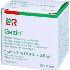 GAZIN Verbandmull 6 cmx5 m 4fach gerollt 1 St