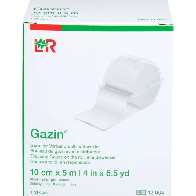 GAZIN Verbandmull 10 cmx5 m 8fach 1 St