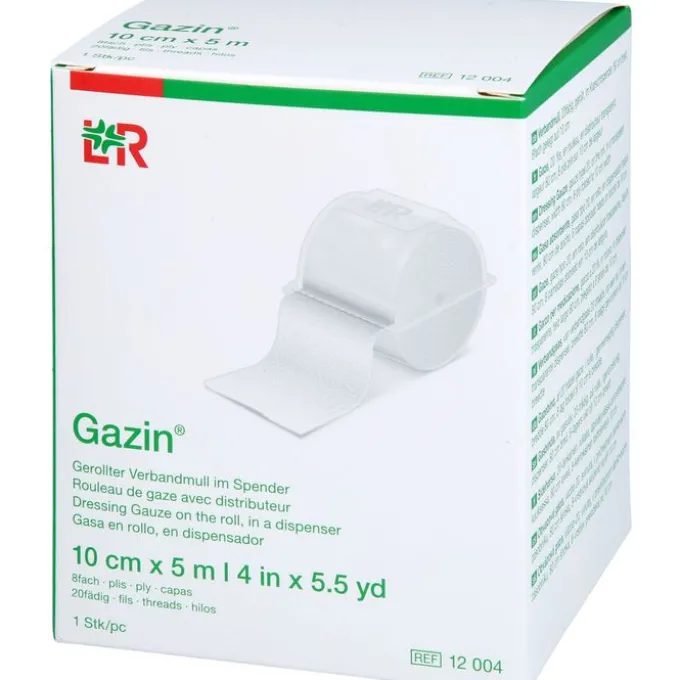GAZIN Verbandmull 10 cmx5 m 8fach 1 St