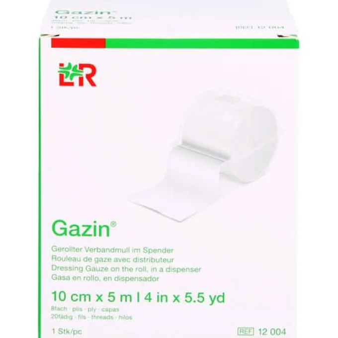 GAZIN Verbandmull 10 cmx5 m 8fach 1 St