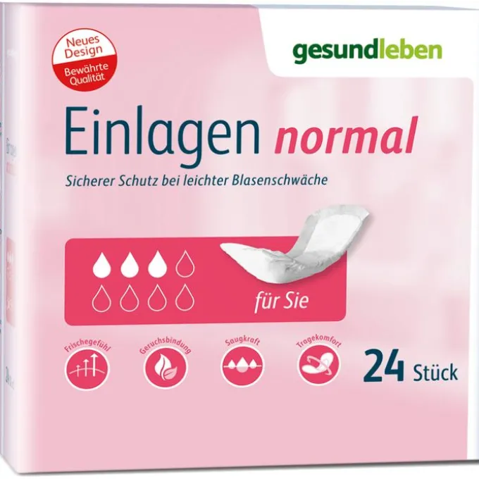 GESUND LEBEN Einlagen normal 24 St