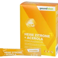 GESUND LEBEN heiße Zitrone+Acerola Pulver 20 Stück