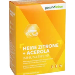 GESUND LEBEN heiße Zitrone+Acerola Pulver 20 Stück