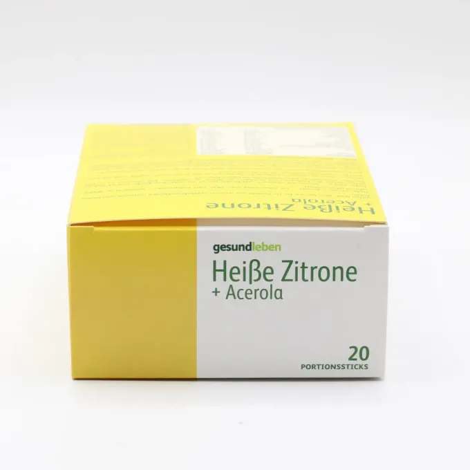 GESUND LEBEN heiße Zitrone+Acerola Pulver 20 Stück