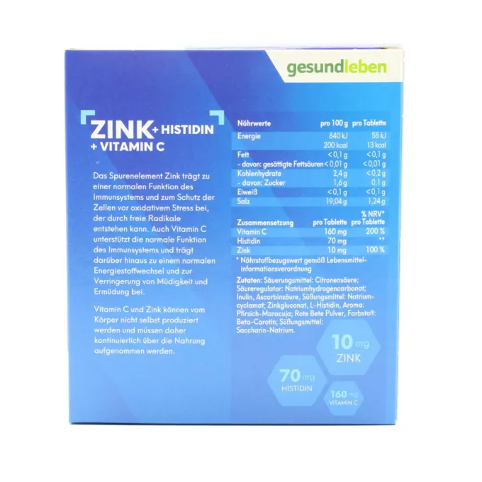 GESUND LEBEN Zink+Histidin+Vit.C Brausetabletten 30 Stück