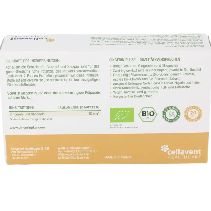 GINGERIN PLUS Kapseln 60 Stück