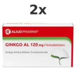 Ginkgo AL 120 mg Filmtabletten bei altersbedingten Gedächtniseinbußen mit leichter Demenz 2x120St