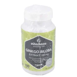 GINKGO BILOBA 100 mg hochdosiert vegan Kapseln 100 Stück