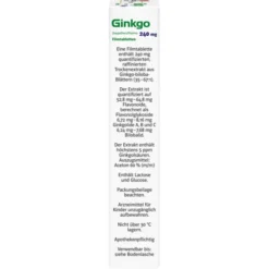 GINKGO DOPPELHERZPHARMA 240 mg Filmtabletten 30 St