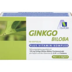 GINKGO 100 mg Kapseln+B1+C+E 48 Stück