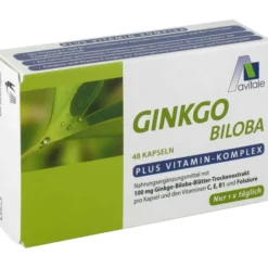 GINKGO 100 mg Kapseln+B1+C+E 48 Stück