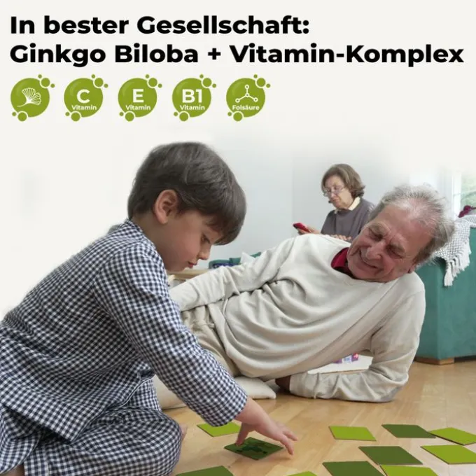 GINKGO 100 mg Kapseln+B1+C+E 192 Stück