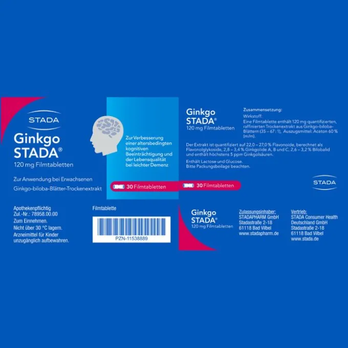 GINKGO STADA 120 mg Filmtabletten 30 St