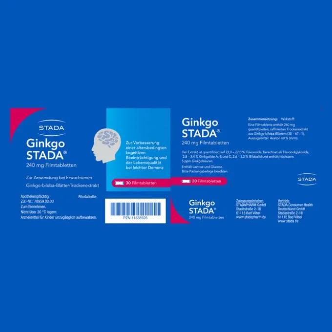 GINKGO STADA 240 mg Filmtabletten 30 St