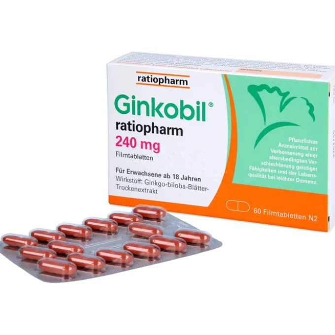 GINKOBIL-ratiopharm 240 mg Filmtabletten 60 St