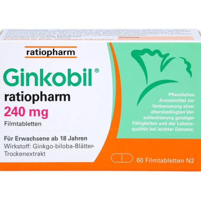 GINKOBIL-ratiopharm 240 mg Filmtabletten 60 St