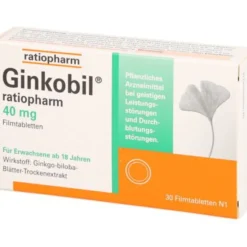 GINKOBIL-ratiopharm 40 mg Filmtabletten 30 St
