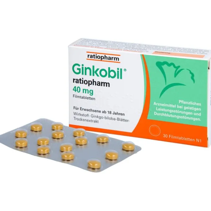 GINKOBIL-ratiopharm 40 mg Filmtabletten 30 St
