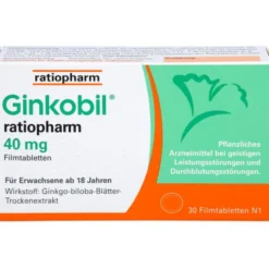 GINKOBIL-ratiopharm 40 mg Filmtabletten 30 St